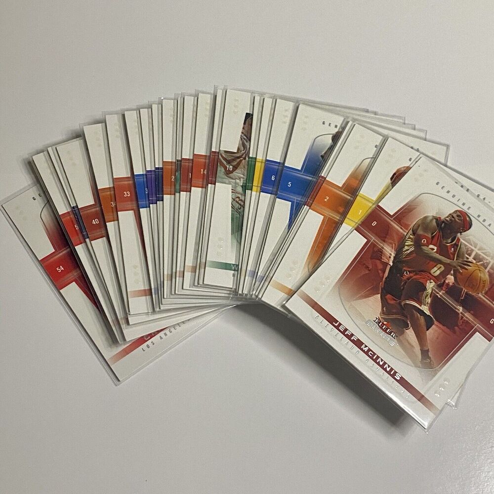 2005 Fleer Genuine Basketball Cards Lot Of 27